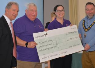 My Cancer My Choices receives charity cheque at the Phyllis Court AGM
