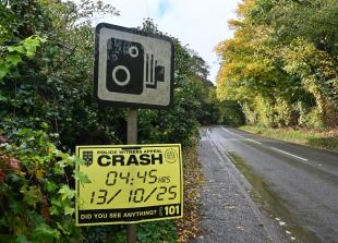 MOTORCYCLIST DIES AFTER HITTING DEER