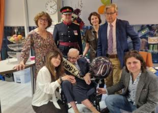 Man who shares King’s birthday celebrates turning 100