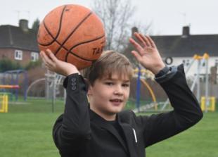 George, 11, starts campaign for new basketball court