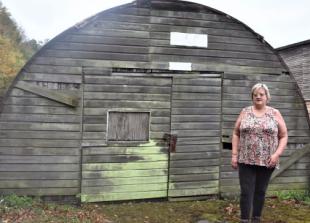 Remains of camp where Poles resettled after war