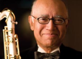 Not far for jazz sax star to go