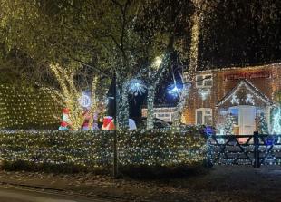 Home lit up for charity