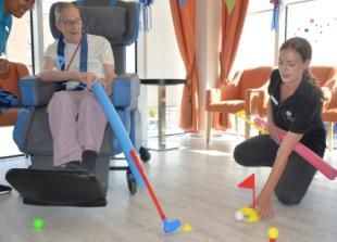Care home residents compete in accessible games