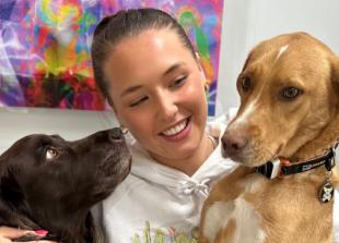 Woman opens dog parlour after dance school injury