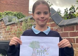 Art-loving girl wins festival logo design competition