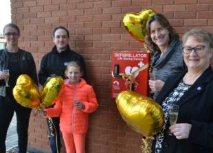 Defibrillator appeal installs 50th device at new hospital
