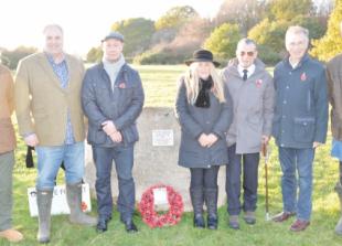 Sandstone boulder honours the fallen