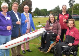 Disabled rowers given new scull to mark 10th regatta