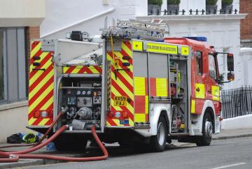 Stock photo of a RBFRS fire engine
