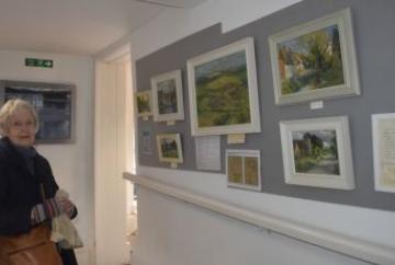 Margaret Peach and her daughter at Watlington Library