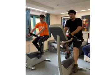 School's intrepid cyclists celebrate heroic fundraising mission for 'amazing' charity