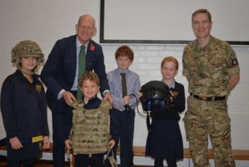 Children learn meaning of service for King and country