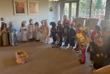 Children perform Nativity for care home residents