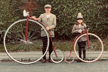 Henley youngster follows in father&rsquo;s tracks to become penny-farthing prodigy