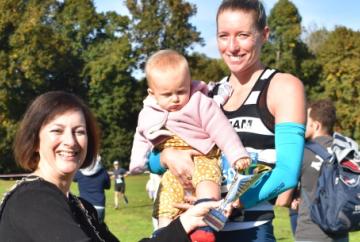 New mum is first woman in half marathon for second year running New mum is first woman in half marathon for second year running