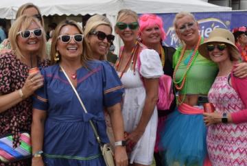 Pop fans party at retro festival