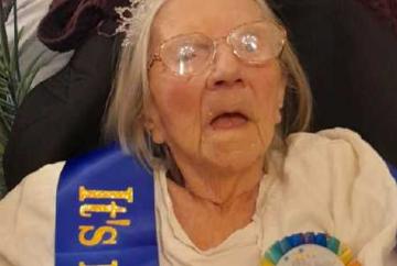 Care home resident turns 100