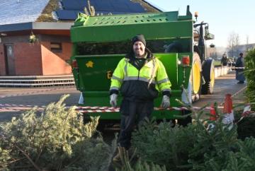 Christmas tree shredding service raises £200