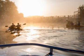 Property firm raises £5,000 with 65km kayak for mental health