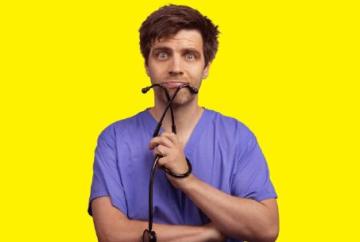 Stay alert as medic comedian is a gas