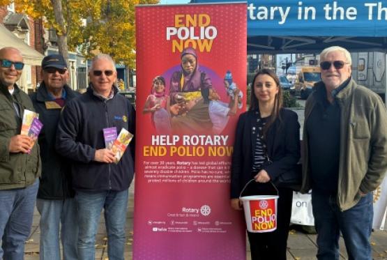 Rotarians raise &pound;200 to help fund polio vaccinations