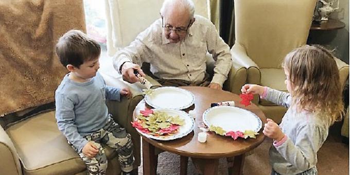 Day nursery is bringing young and old together