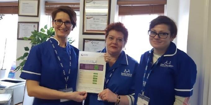 Rated highly in all five key areas of care