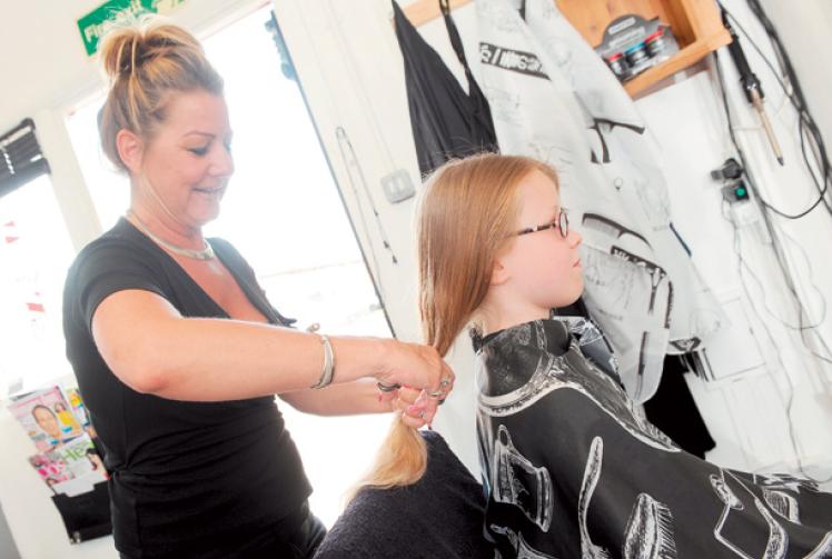 Venetia lops her locks for Little Princess Trust 
