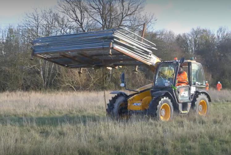 Environment Agency installing barriers to protect the site of the fly-tipping 'catastrophe' in Oxfordshire.