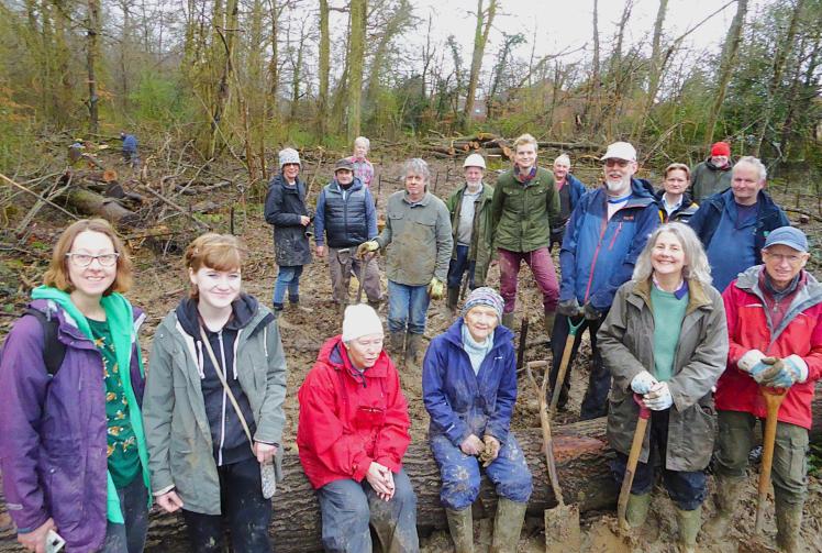 Caversham volunteers plant new trees to regenerate wood