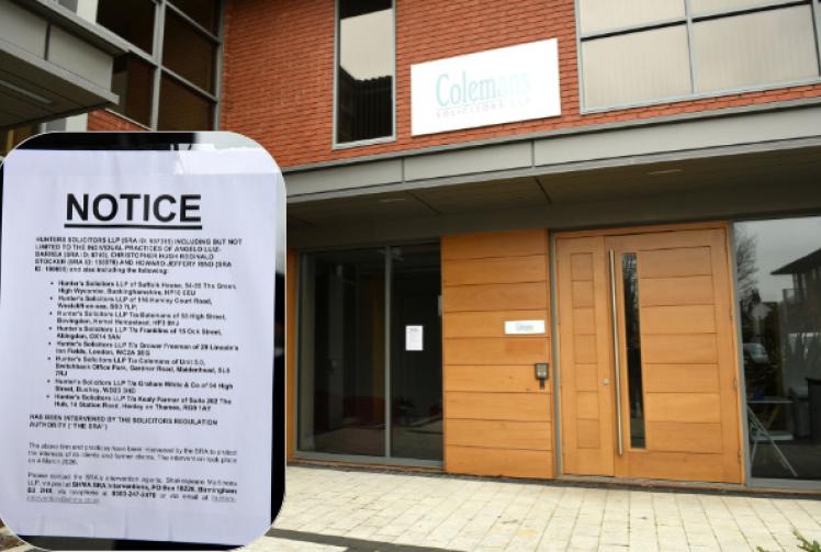 Law firm closed down by regulators after senior figure suspected of 'dishonesty' 