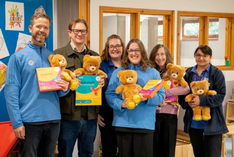 Slough youngsters receive reading packs and teddy bears through Build-A-Bear Foundation donation