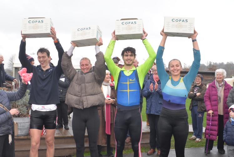 Sculling crew bounce back to win after breaking boat