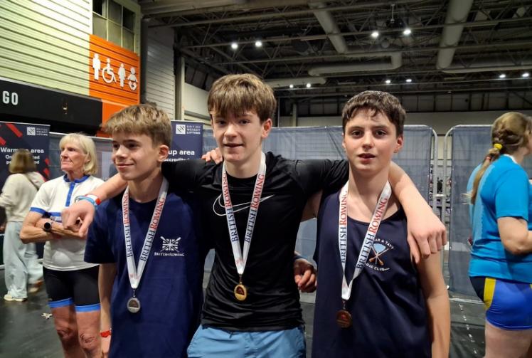 Golden debut: Healey Stevens, 13, smashes British Rowing indoor record