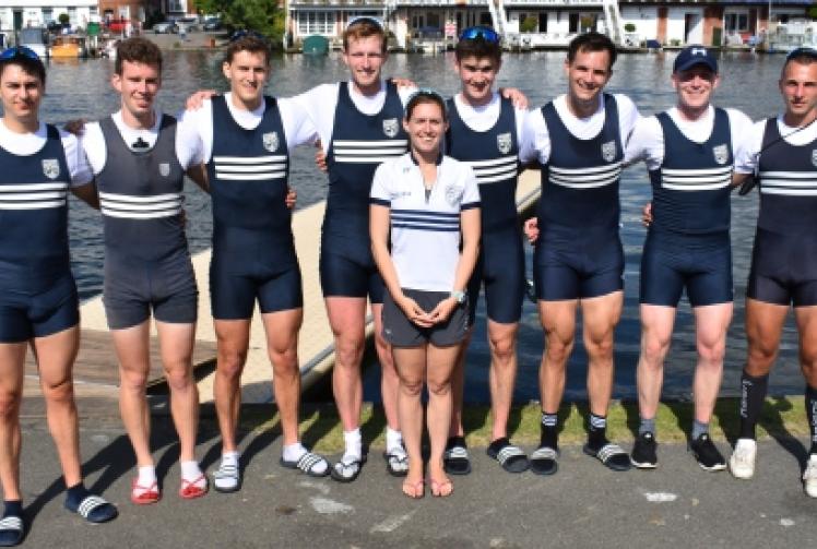 Opening day progress for Shiplake College and Upper Thames eights