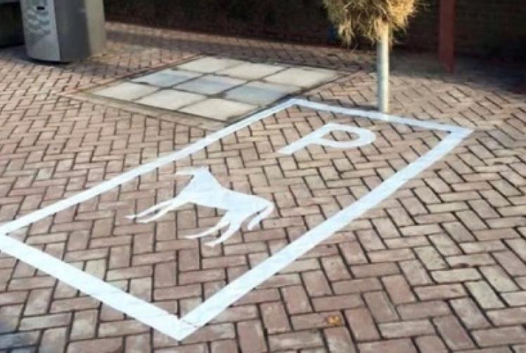 Making hay with an equine parking spot