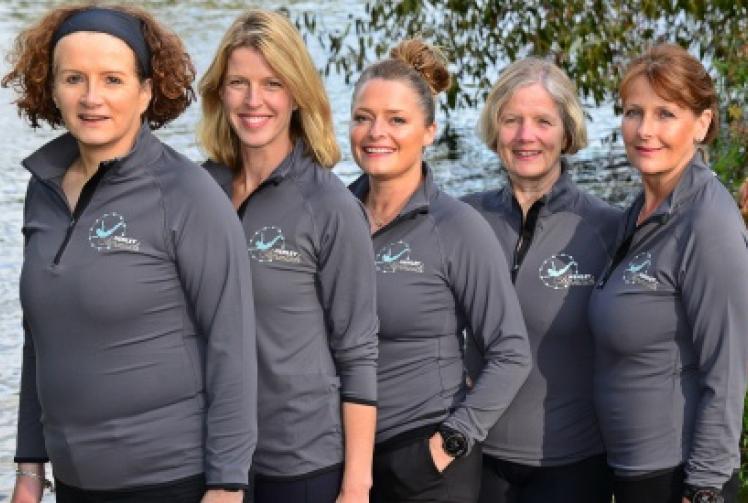 Mermaids brave the cold for cross-Channel swim