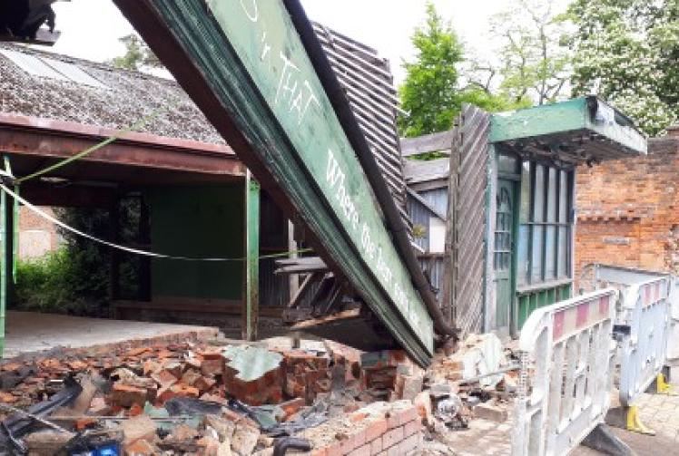 Villagers evacuated after car crashes in high street at 3am