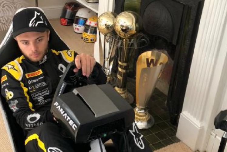 Racing driver goes virtual as season grinds to halt