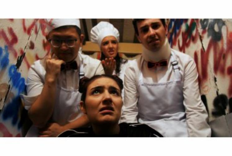 Friends create sci-fi comedy film with set made in garage