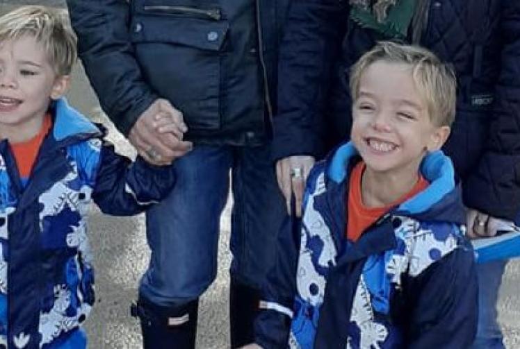 Father leads children’s walk in aid of his cancer treatment