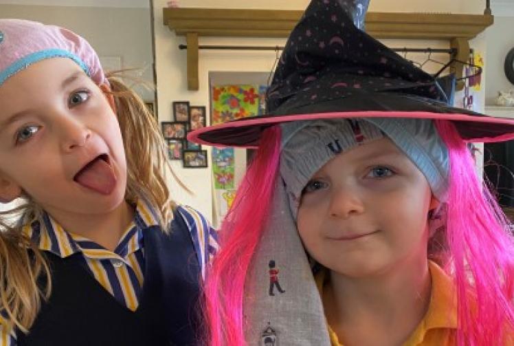 Crazy hair day keeps children calm