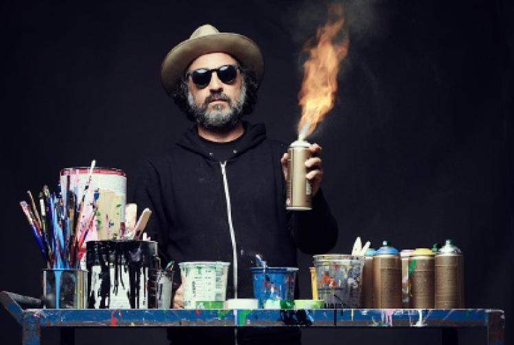 Graffiti stylist designed album cover for Madonna