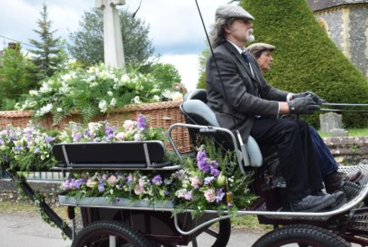 Farmer&rsquo;s coffin pulled to funeral by favourite horse