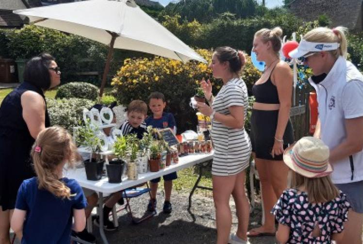 Boy raises money for air ambulance with garden sale