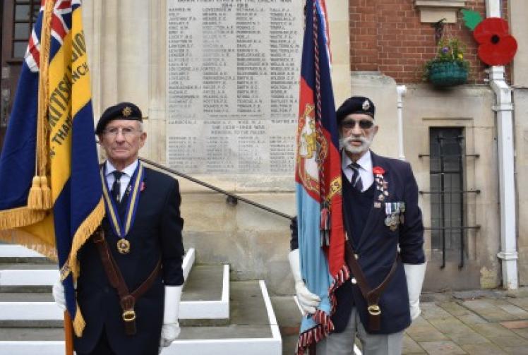 Town falls silent to remember fallen
