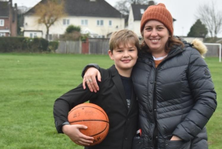 George, 11, starts campaign for new basketball court