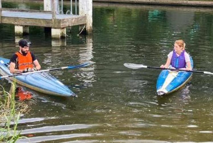 Pair in 100-mile Thames paddle for autism charity