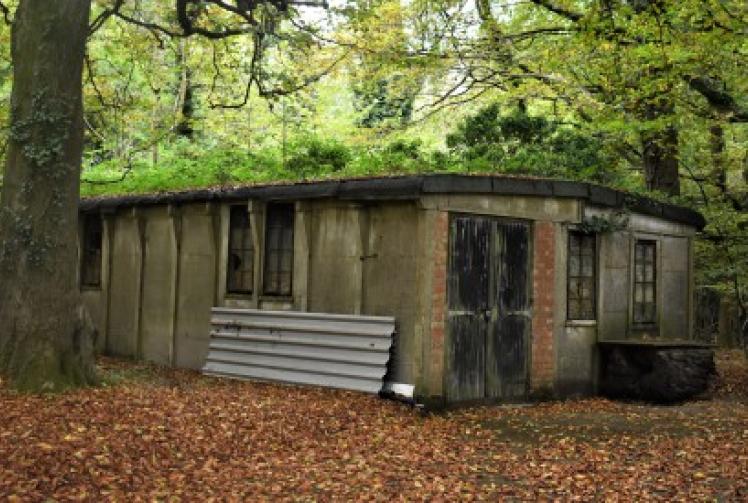 Remains of camp where Poles resettled after war